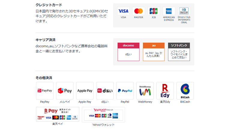 コミックシーモアの支払い方法